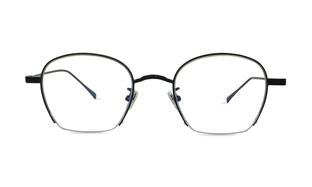 Corona Square Black Full Rim Eyeglasses