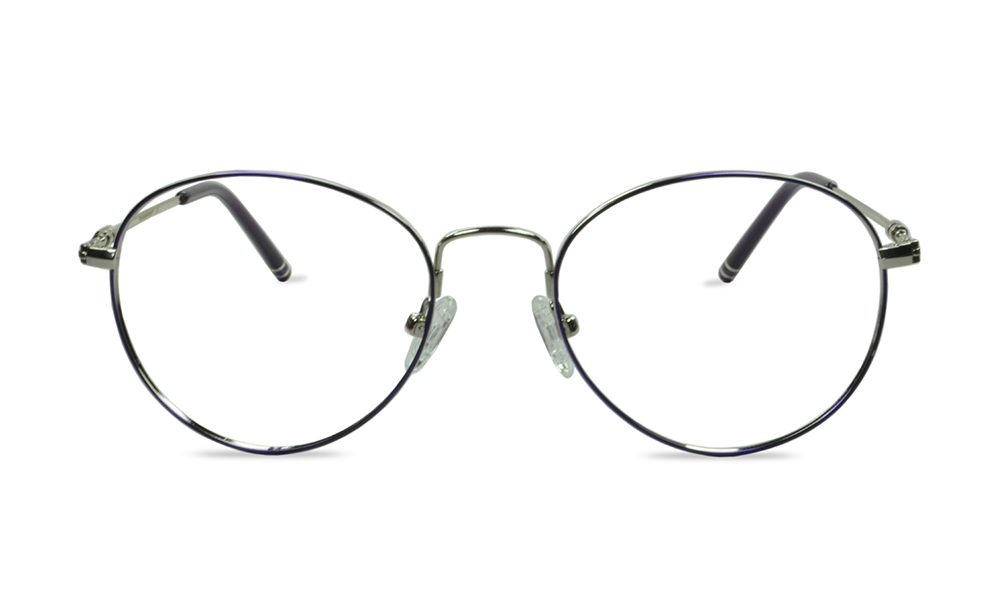 Stile Oval Purple Full Rim Eyeglasses