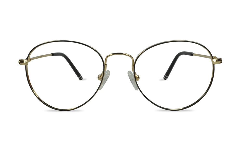 Bram Oval Black Full Rim Eyeglasses
