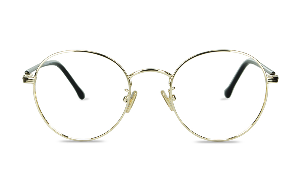 Timeless Round Gold Full Rim Eyeglasses