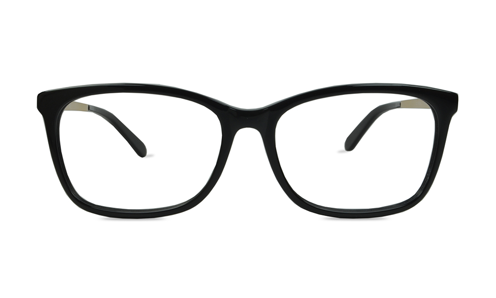 Catch Rectangle Black Full Rim Eyeglasses