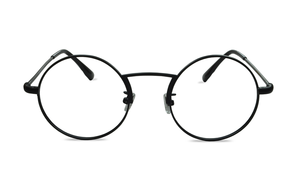 Addison Round Black Full Rim Eyeglasses