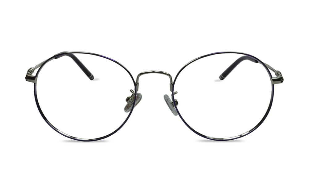 Monroe Round Purple Full Rim Eyeglasses