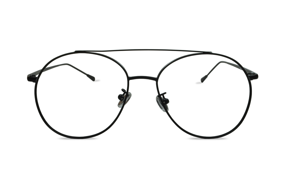 Tobin Aviator Black Full Rim Eyeglasses