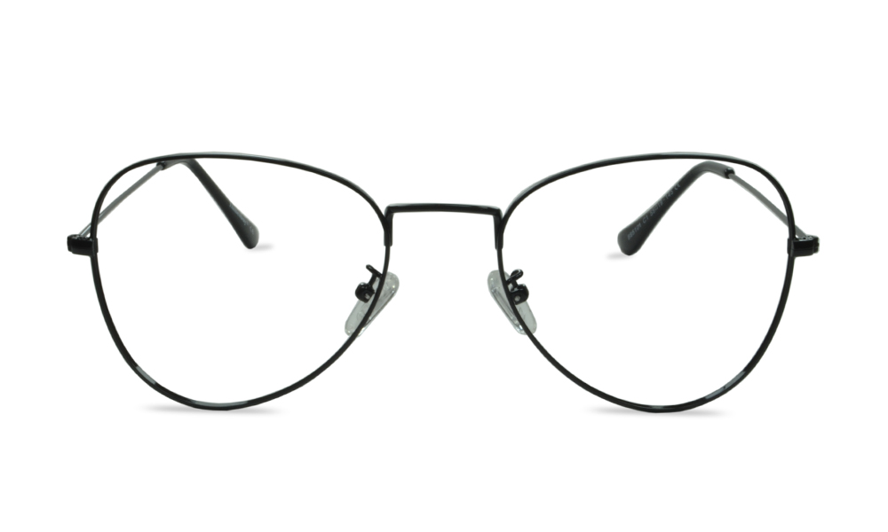 Paris Aviator Black Full Rim Eyeglasses