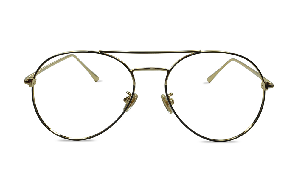 Wynne Aviator Black Full Rim Eyeglasses