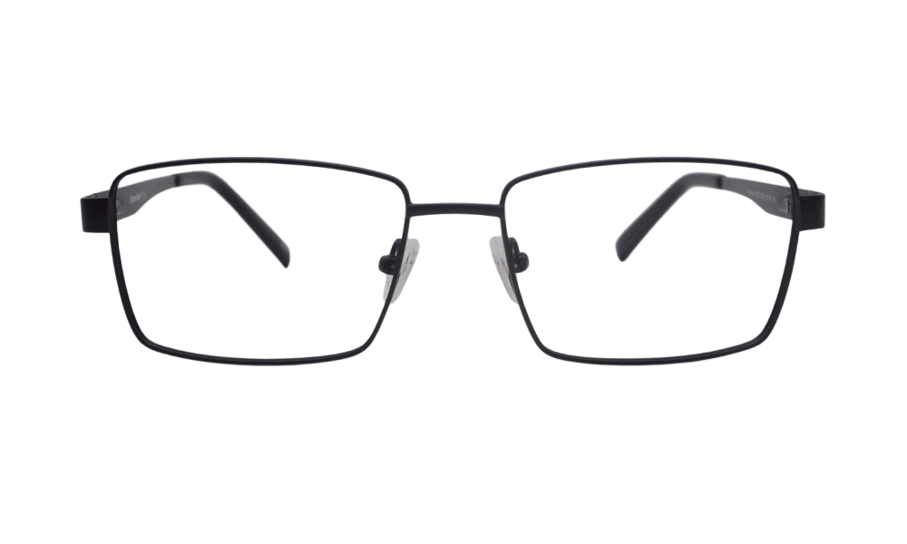 Kingston Rectangle Black Full Rim Eyeglasses