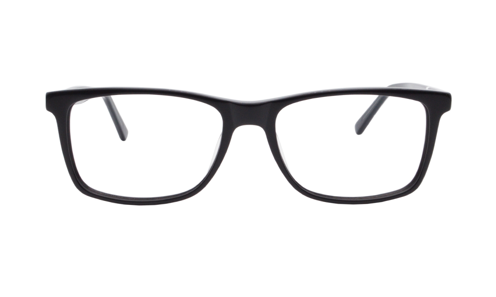 Parker Rectangle Black Full Rim Eyeglasses