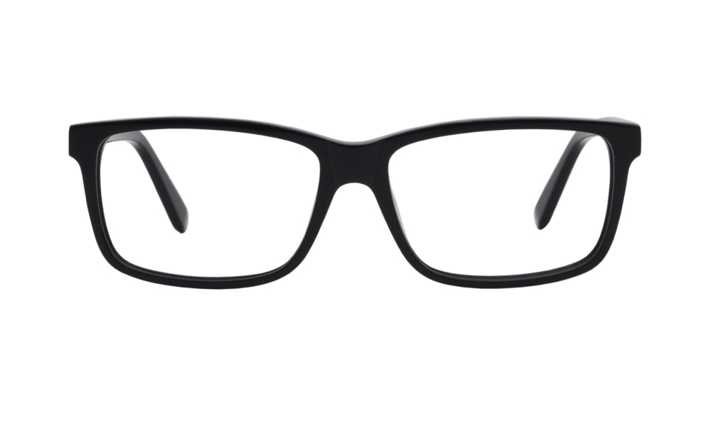 Duncan Rectangle Black Full Rim Eyeglasses