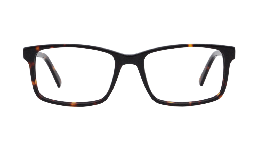 Brett Rectangle Brown Full Rim Eyeglasses
