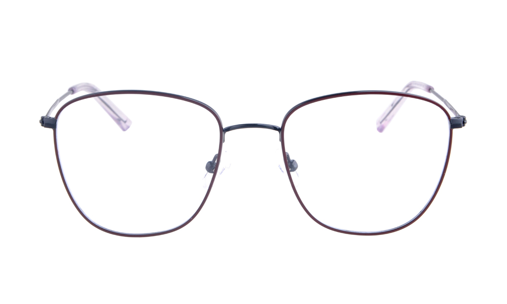 Joss Square Maroon Full Rim Eyeglasses