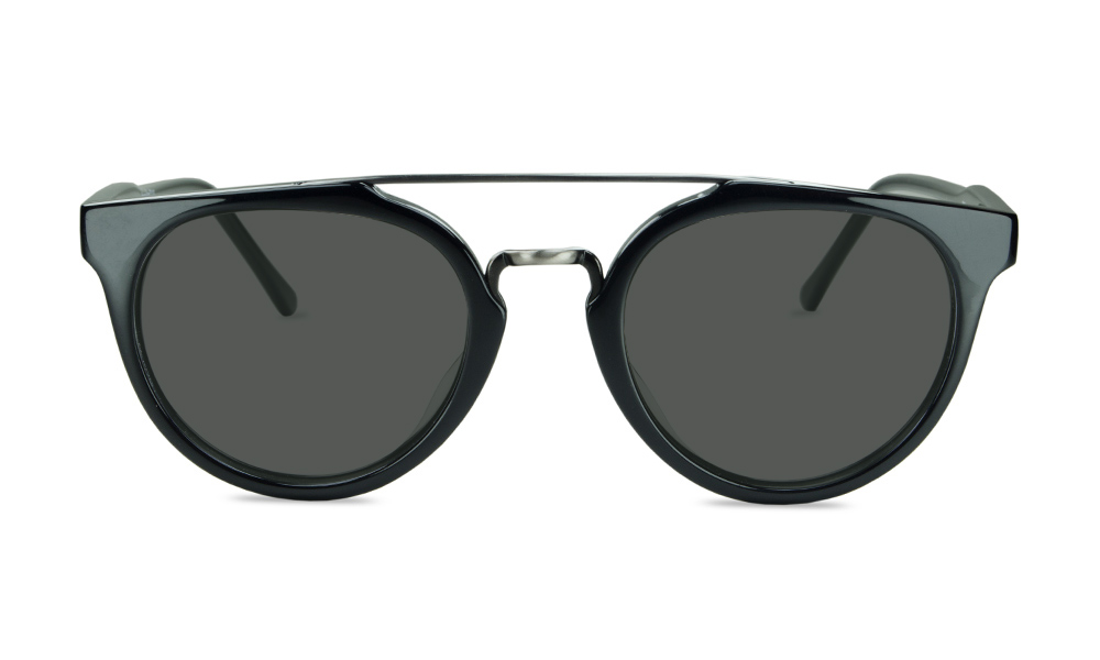 Liam Wayfarer Black Full Rim Sunglasses