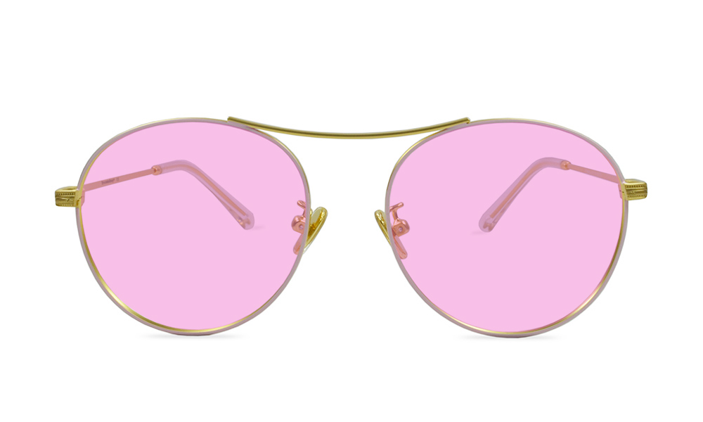 Ruby Aviator Gold Full Rim Sunglasses
