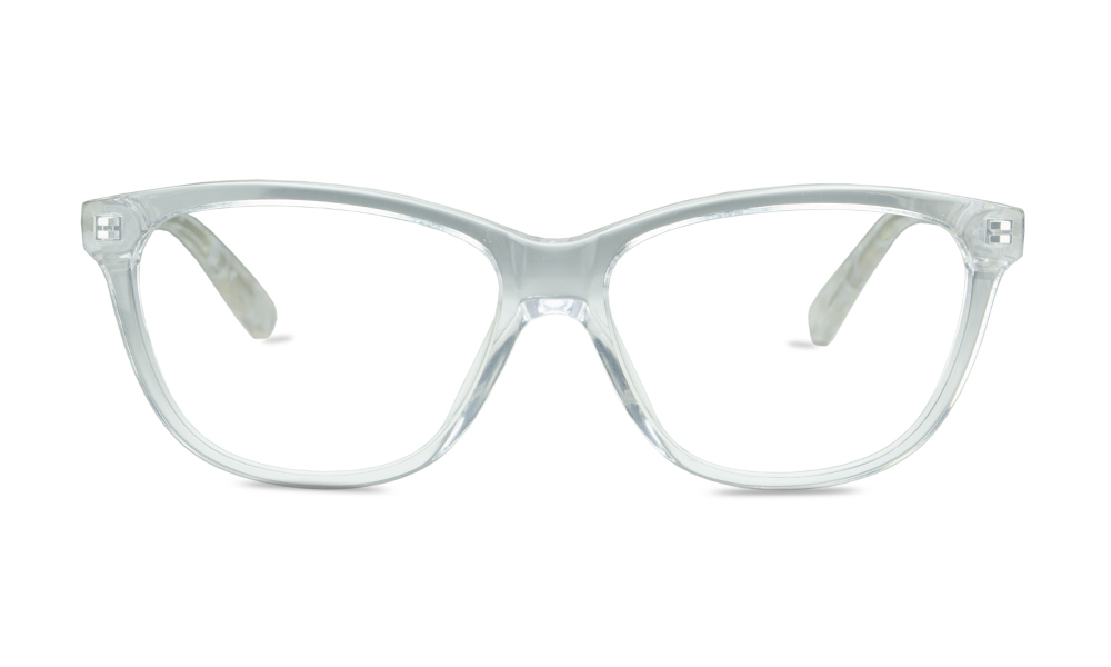 Cyan Square Clear Full Rim Eyeglasses