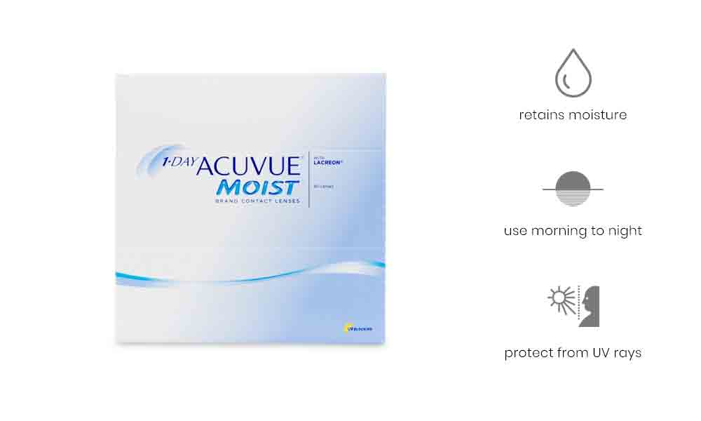 Acuvue Moist Daily 90 Lenses Box    Contactlenses
