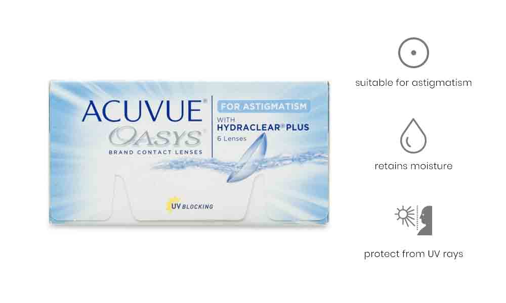 Acuvue Oasys for Astigmatism weekly 6 Lenses Box    Contactlenses