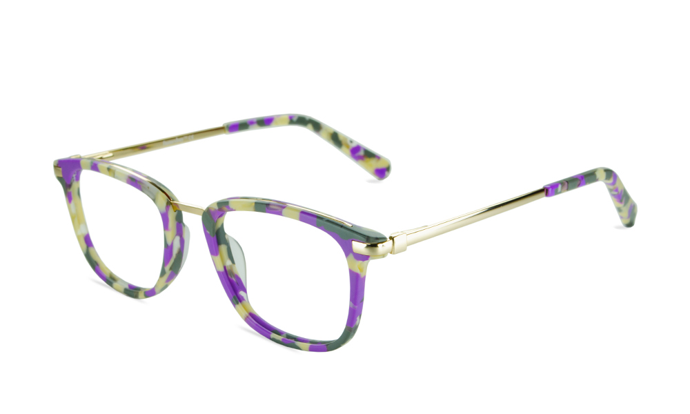Zion Square Floral Full Rim Eyeglasses