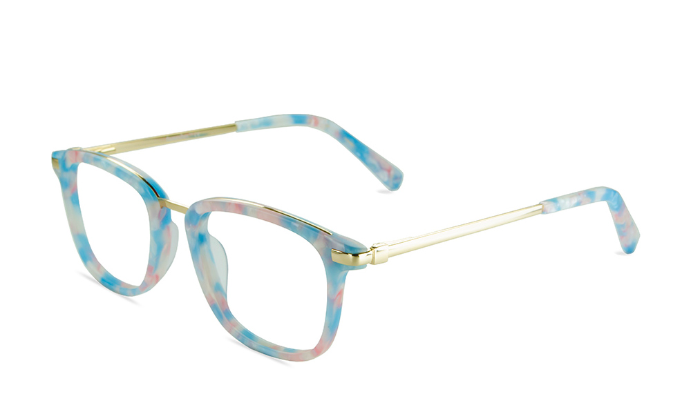 Zion Square Floral Full Rim Eyeglasses