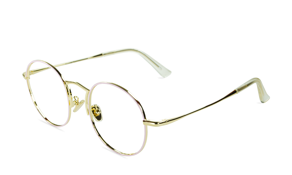 Gospel Round Pink Full Rim Eyeglasses