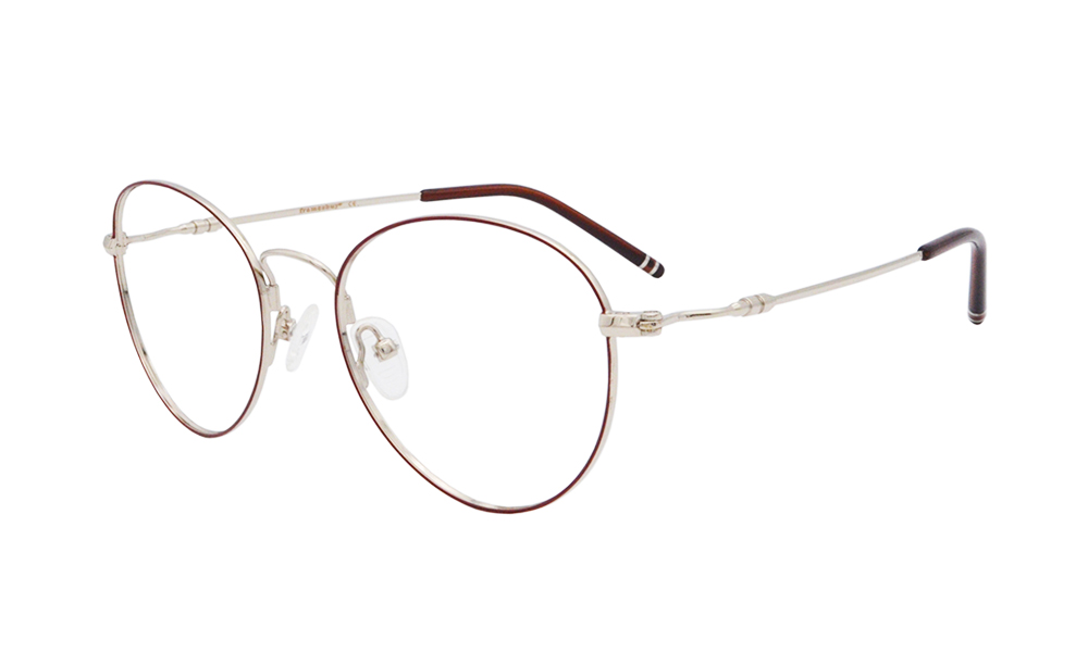 Bram Oval Brown Full Rim Eyeglasses