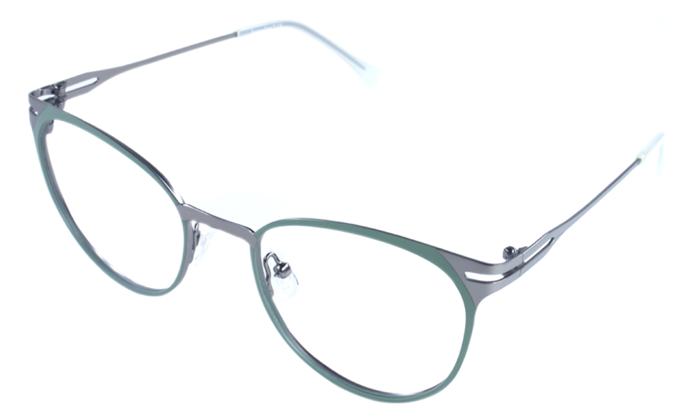 Bleak Horn Green Full Rim Eyeglasses