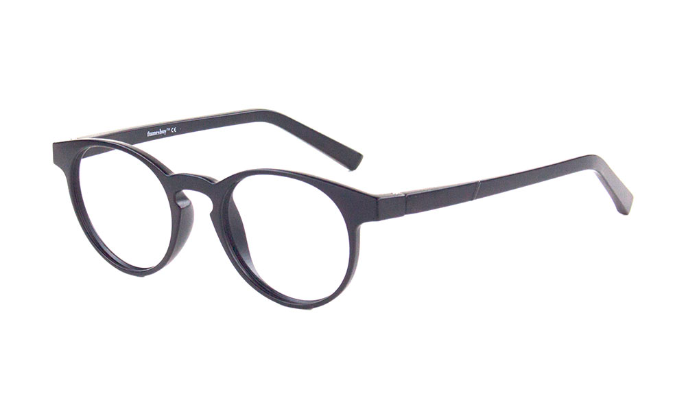 Oyster Horn Black Full Rim Eyeglasses