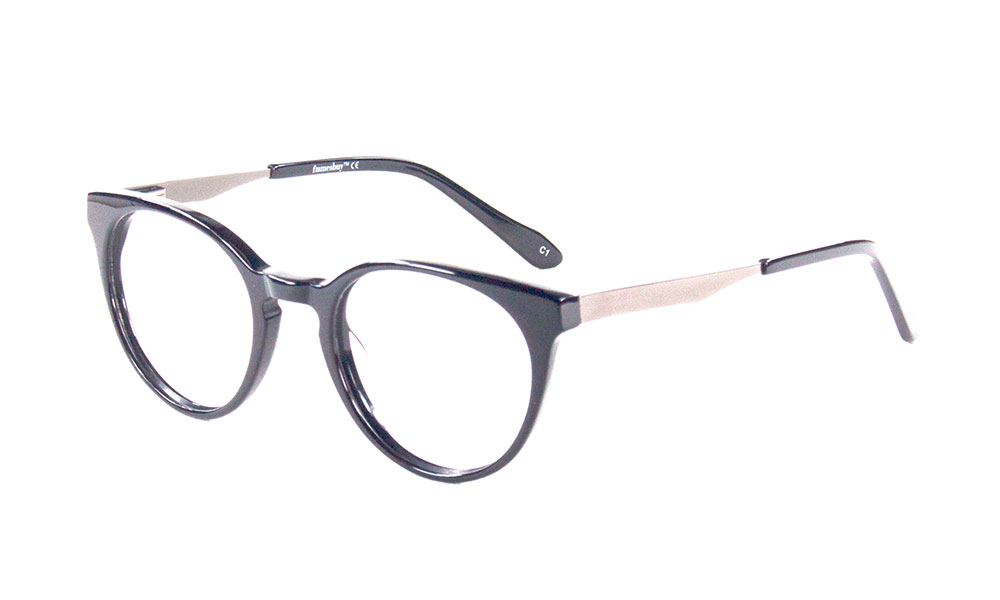 Ray Oval Black Full Rim Eyeglasses