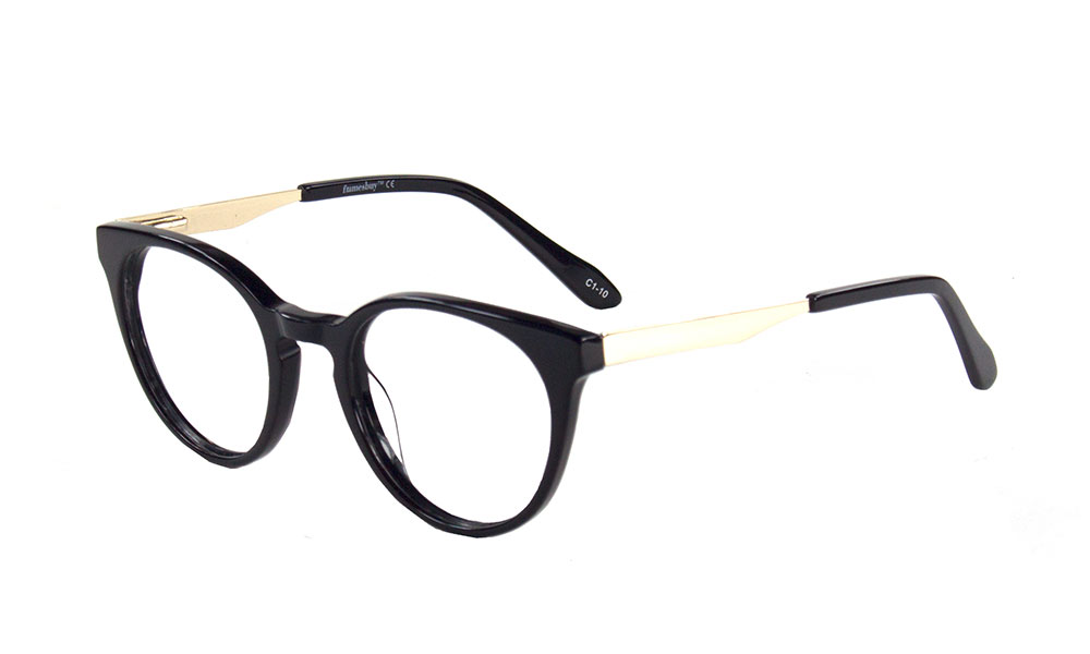 Ray Oval Black Full Rim Eyeglasses