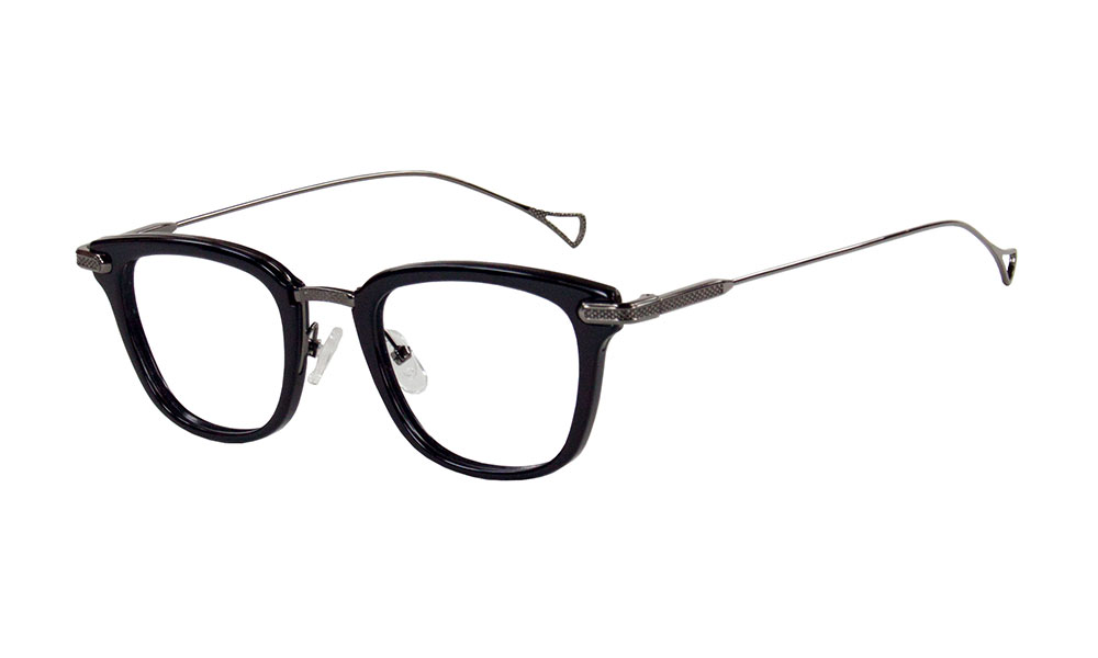 Dame Square Black Full Rim Eyeglasses