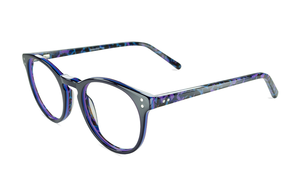 Jola Round Purple Full Rim Eyeglasses