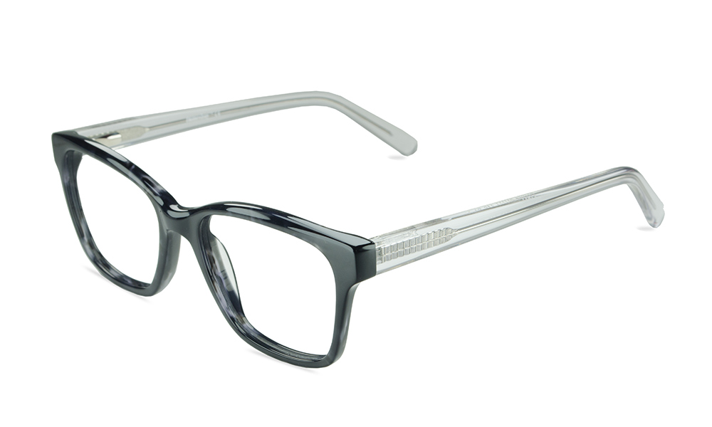 Popping Square Black Full Rim Eyeglasses