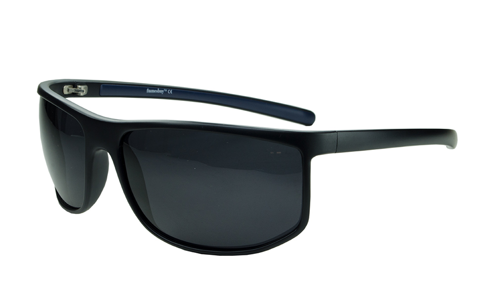 Splendour Rectangle Black Full Rim Sunglasses