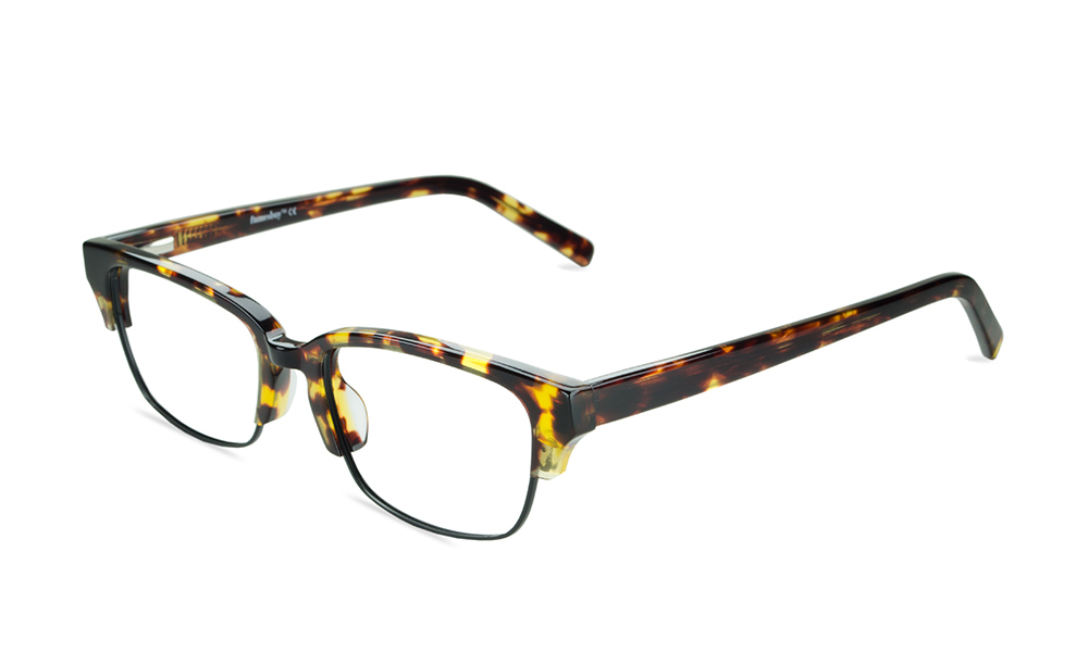 Victorian Rectangle Tortoise Full Rim Eyeglasses