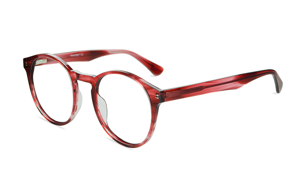 Fab Round Red Full Rim Eyeglasses
