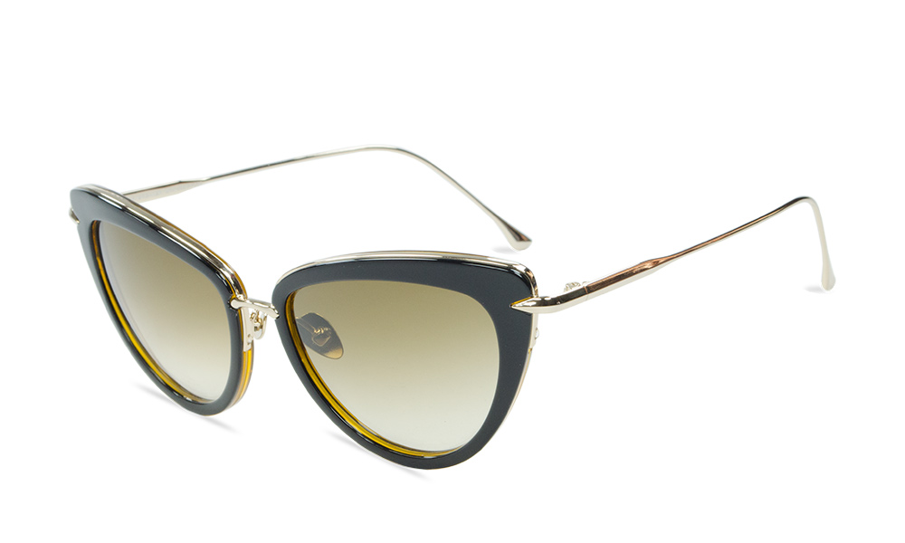 Tyra Cat Eye Black Full Rim Sunglasses