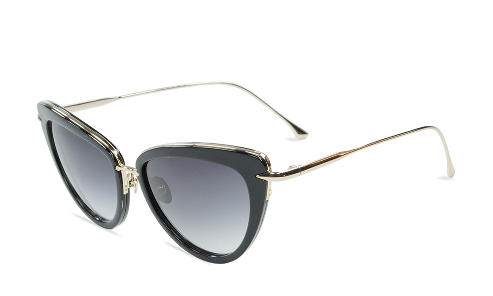 Tyra Cat Eye Black Full Rim Sunglasses