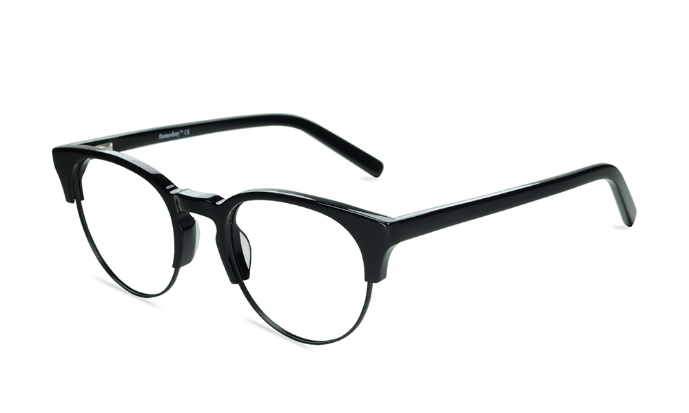 Trade Horn Black Full Rim Eyeglasses