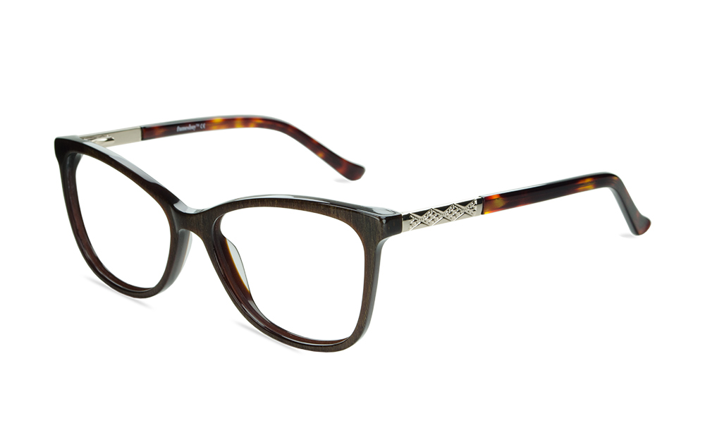 Jimbo Wayfarer Brown Full Rim Eyeglasses