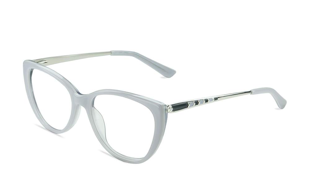 Mira Cat Eye Grey Full Rim Eyeglasses