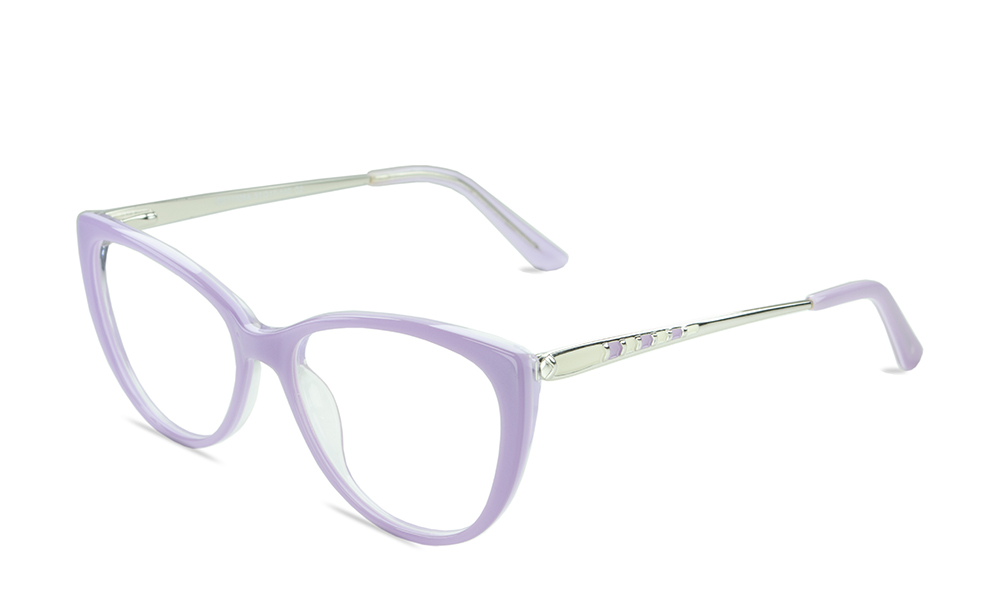 Mira Cat Eye Lavender Full Rim Eyeglasses