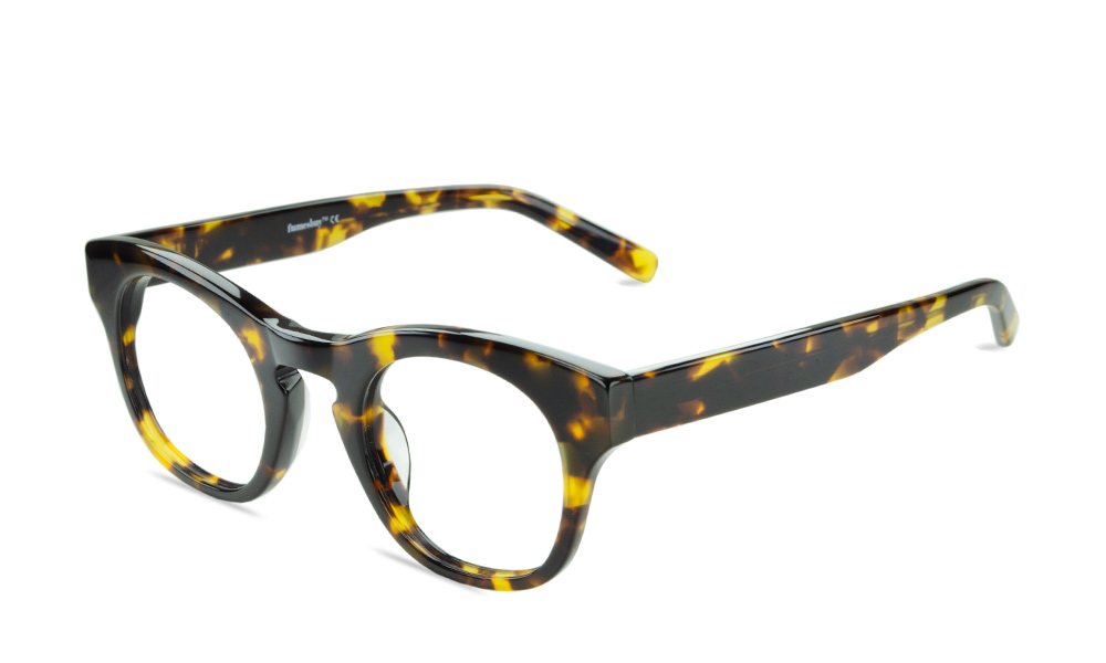 Lusion Horn Tortoise Full Rim Eyeglasses