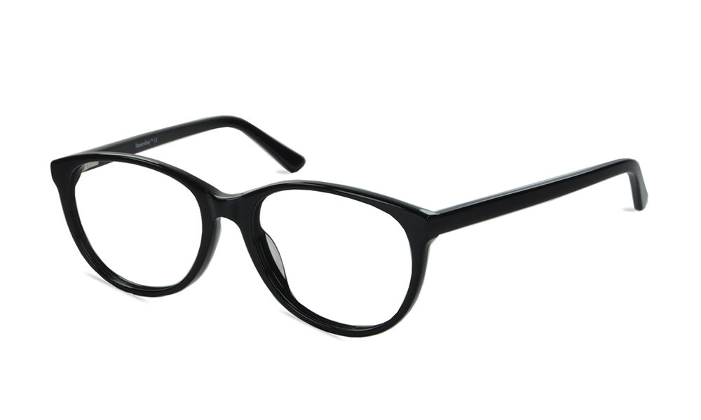 Swift Oval Black Full Rim Eyeglasses