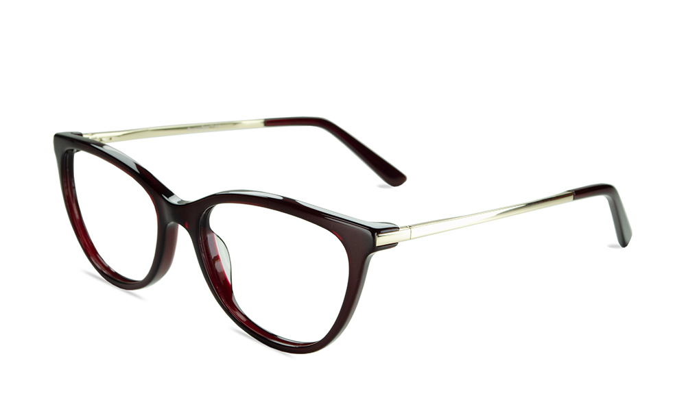Elsa Cat Eye Maroon Full Rim Eyeglasses