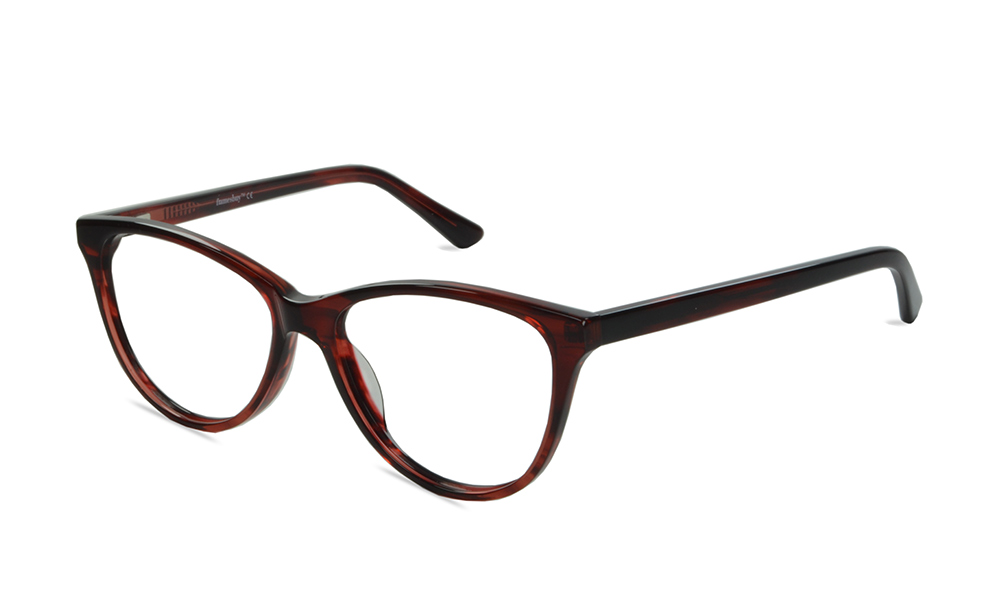 Trixie Oval Red Full Rim Eyeglasses