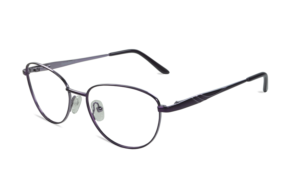 Fronzie Oval Purple Full Rim Eyeglasses