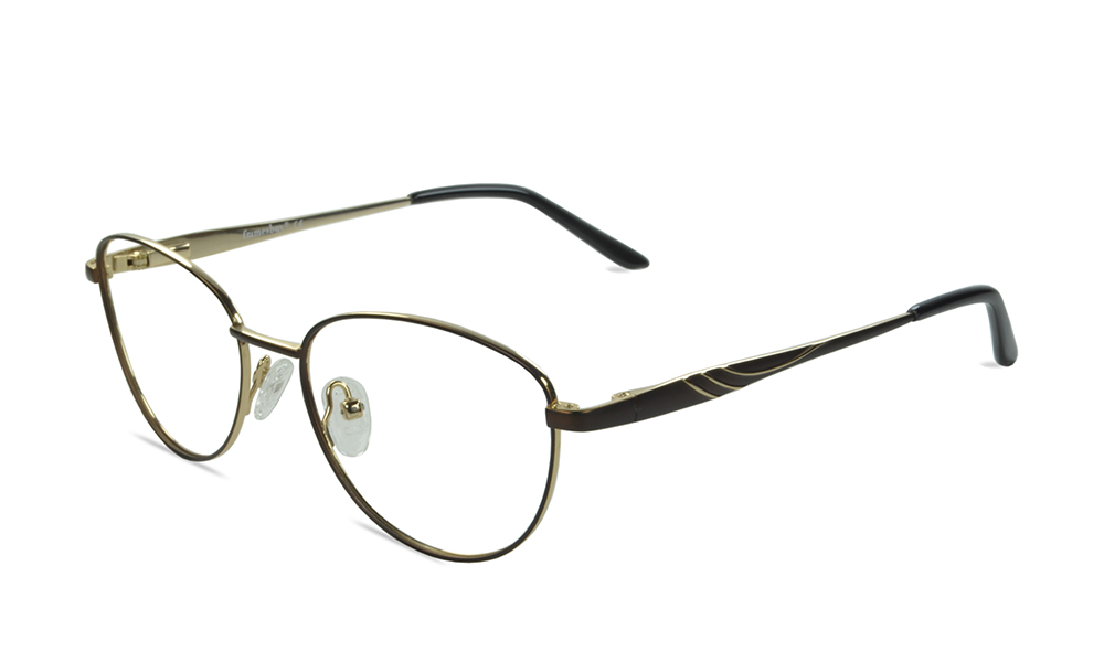 Fronzie Oval Brown Full Rim Eyeglasses