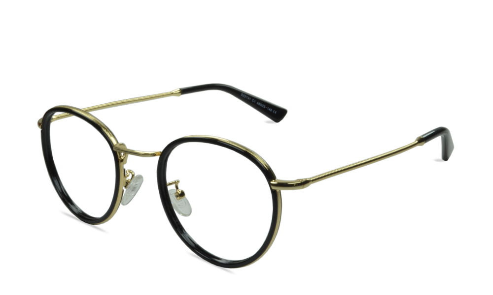 Java Round Black Full Rim Eyeglasses