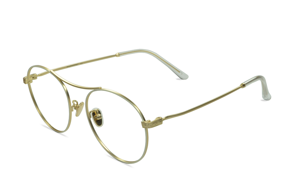Halena Aviator White Full Rim Eyeglasses