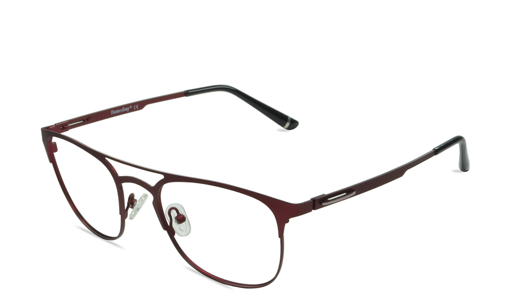 Julij Square Red Full Rim Eyeglasses