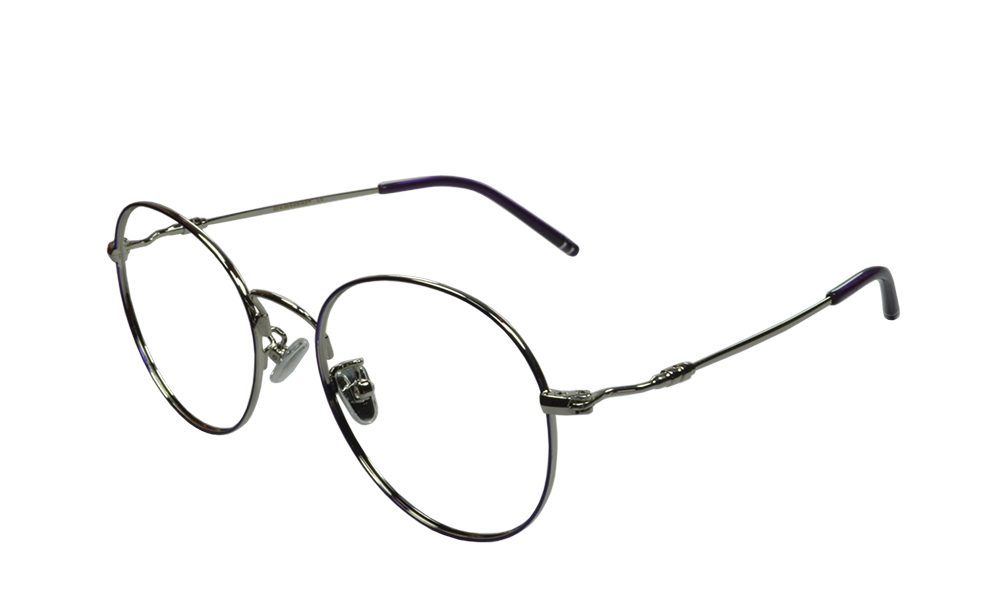 Monroe Round Purple Full Rim Eyeglasses
